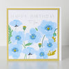 Happy Birthday To You Blue Floral