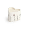 Wildflowers Ceramic Heart Candle