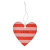 Heart & stripes Hanging Decoration