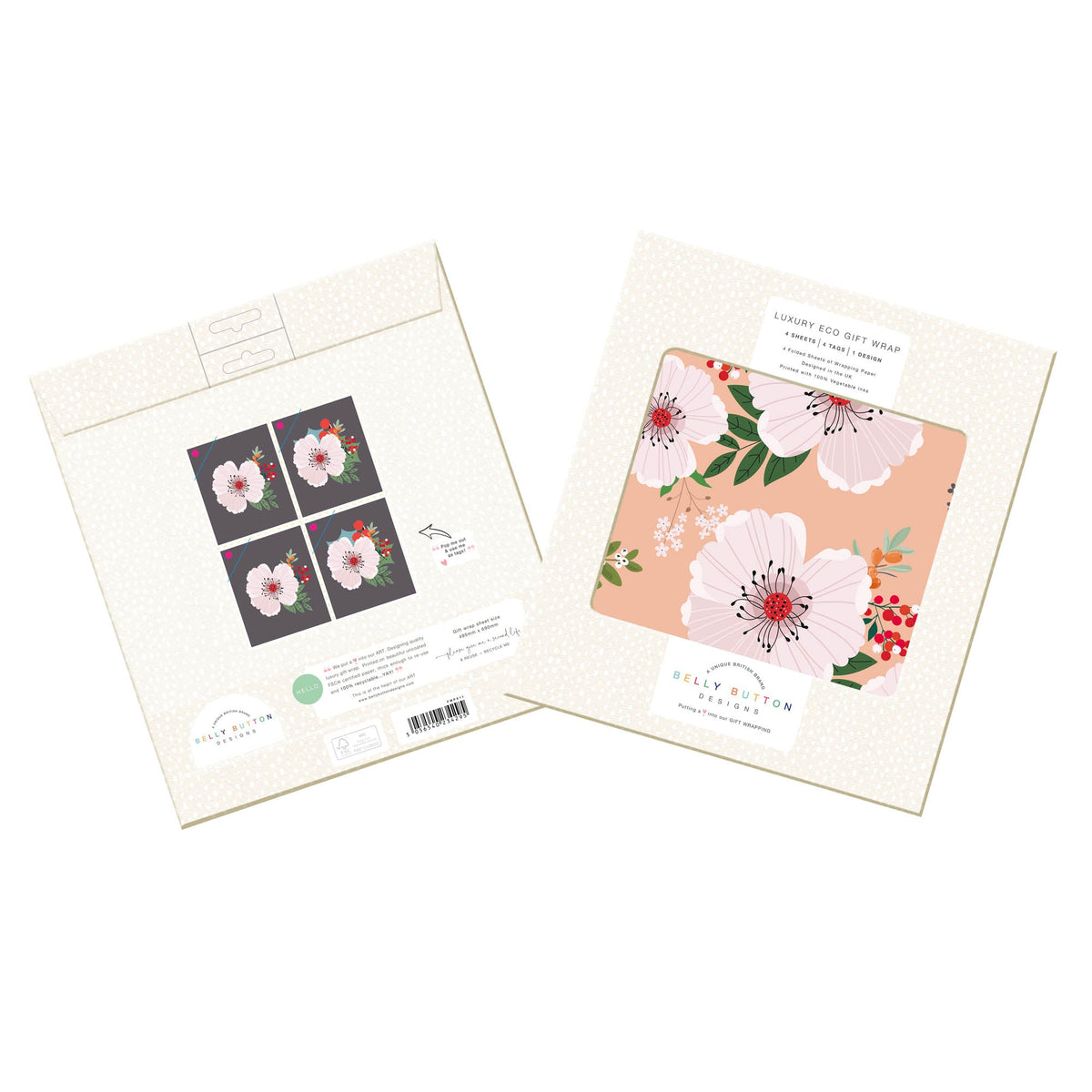 White Rose Rwrap White Rose Flat Wrap Pack – Belly Button Designs