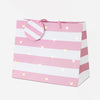 Tote Gift Bag Pink Stripe 