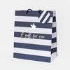 Portrait Gift Bag Blue Stripe 