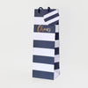 Bottle Gift Bag Blue Stripe 