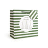 Green Stripes Medium Giftbag