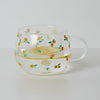 Ditsy Lemon Glass Mug