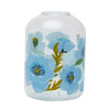 Blue Poppy Glass Bud Vase