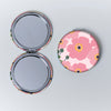 Pink Cosmos Compact Mirror