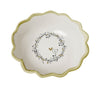 Signature Wreath & Robin Wavy Stoneware Bowl