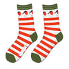 Red Stripe Bamboo Socks