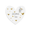 Christmas Love Heart Slim Token
