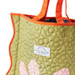 Pink Daisy Quilted Tote Bag